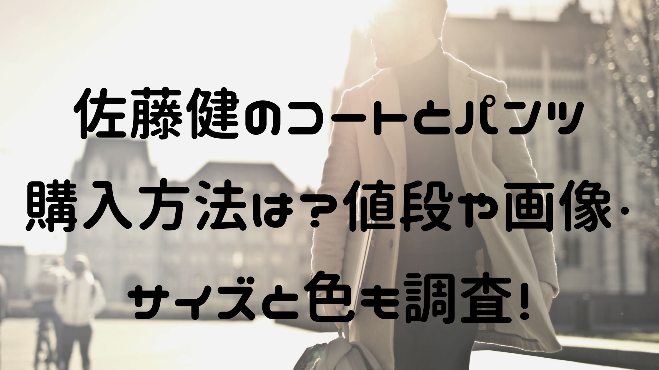 佐藤健のコートとパンツ購入方法は 値段や画像 サイズと色も調査 Naohana Blog